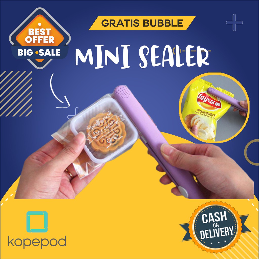 Jual SEALER Mini Perekat Plastik Alat Hand Sealer Portable Snack Murah