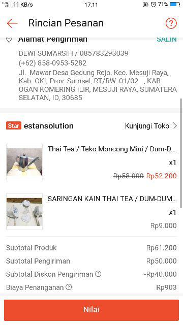 Thai Tea / Teko Moncong Mini / Dum-dum