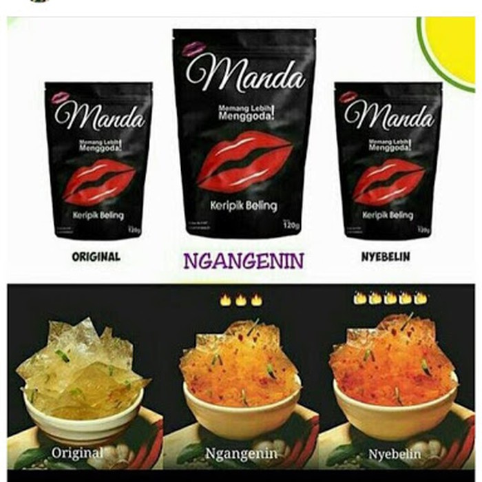 

Manda (kripikbeling/kaca)