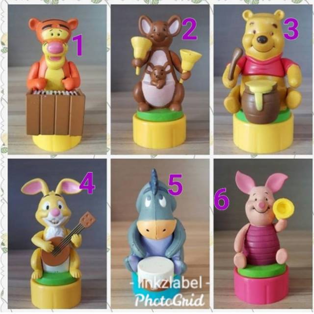 

Stempel karakter POOH PIGLET EYORE bisa pilih gagang boneka