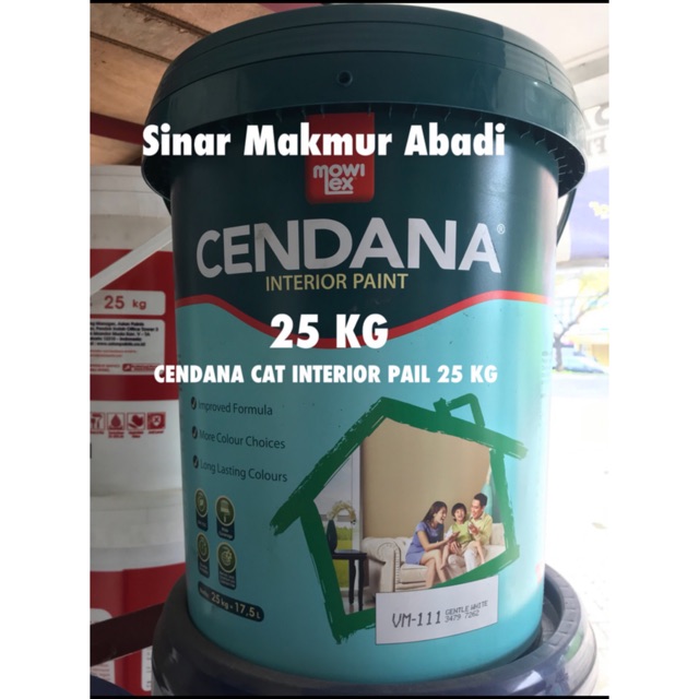 Cat Tembok Interior Cendana Mowilex 25 Kg/ Pail