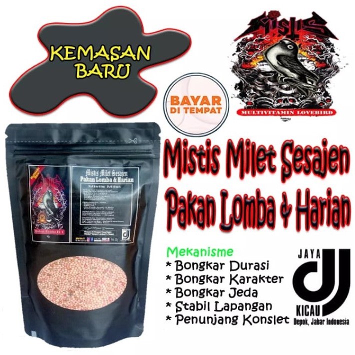 Pakan Burung Lovebird Konslet Milet Mistis Sesajen