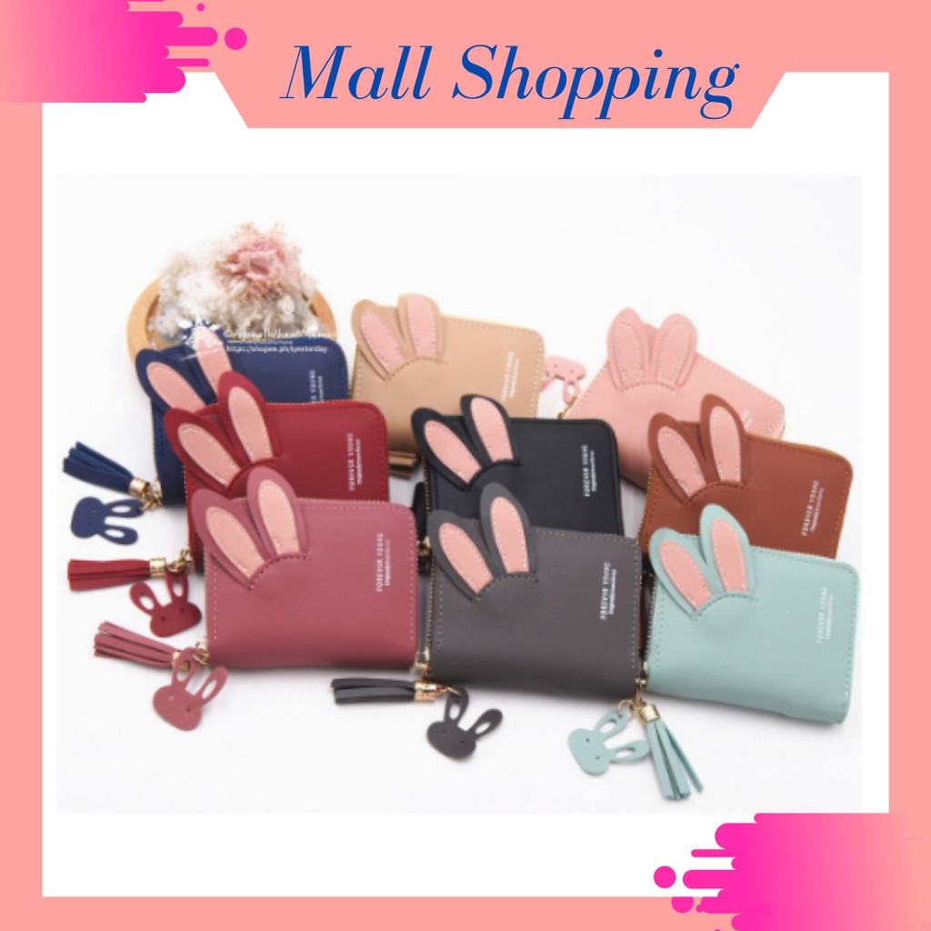 (COD) DOMPET LIPAT WANITA DOMPET UANG KOIN KOREAN WOMEN FASHION WALLET