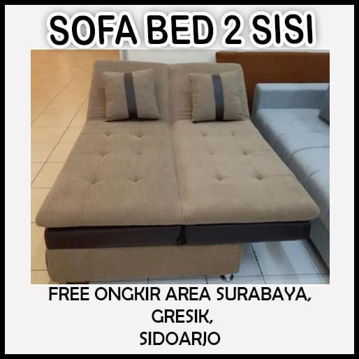 Jual Promo Spesial - Sofa Bed Minimalis 2 Sisi Bisa Kustom Cover Kain ...