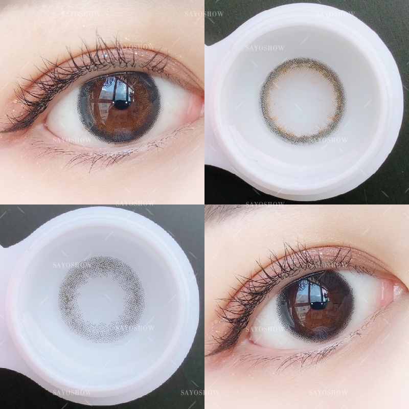 SAYOSHOW 1 PCS/SEBELAH MATA ( HANYA 1 PCS ) - Softlens O Seri Normal, Minus 1.00 S/D 8.00 (14 mm)