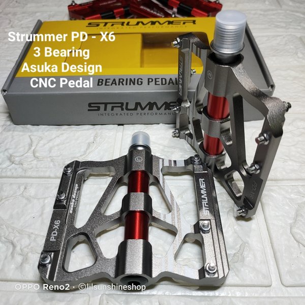 pedal sepeda alumunium strummer PD-X6 sepeda mtb lipat fixie balap roadbike