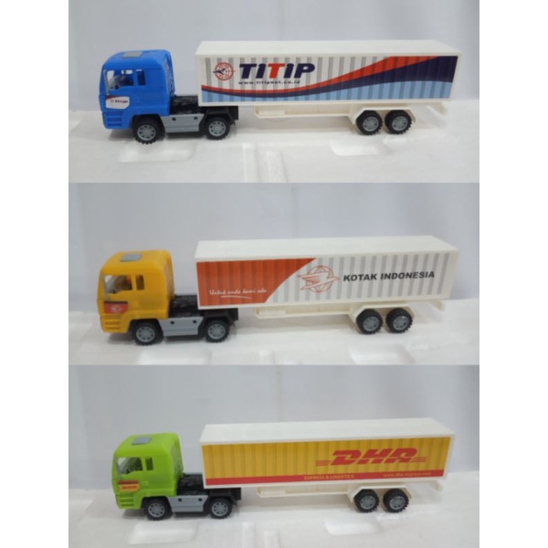 Mainan Anak Mobil Truk Box Kontener Panjang Edukasi