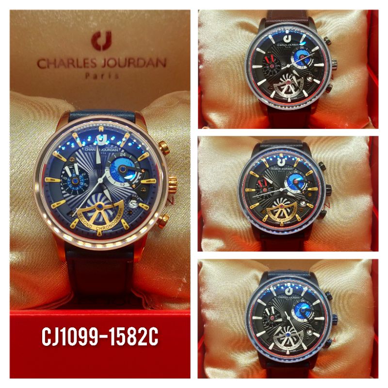 Jam Tangan Pria CHARLES JOURDAN PARIS Original