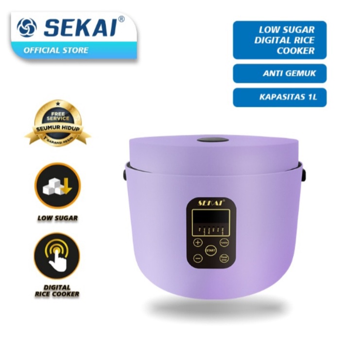 Rice Cooker Sekai CMW 720 Low Carbo Low Sugar Magic Com Sekai 720 Less Sugar Less Carbo Penanak Nasi Sehat Sekai Putih Hitam Hijau