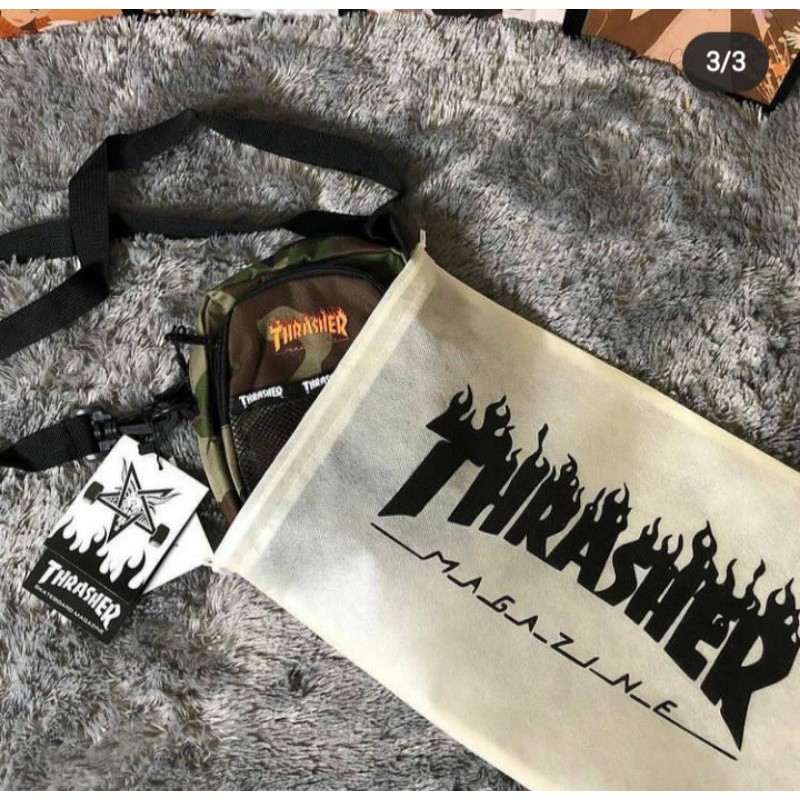 [COD] PROMO Thrasher Sling Bag Camo (Original Product)