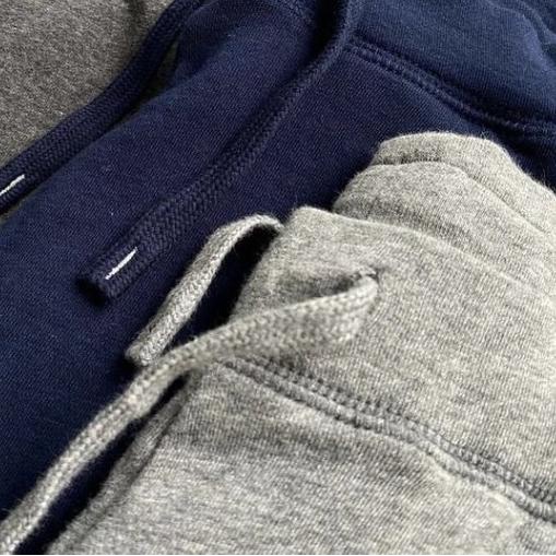 ☁ Celana jogger uniqlo sweatpants training fleece ORIGINAL - NAVY, M ◌