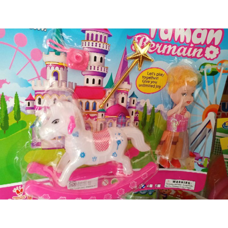 MAINAN BARBIE TAMAN BERMAIN KUDA
