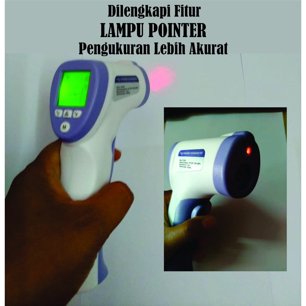 Thermometer Infrared ThermoGun Pointer Thermo Tembak Termo Non Contact