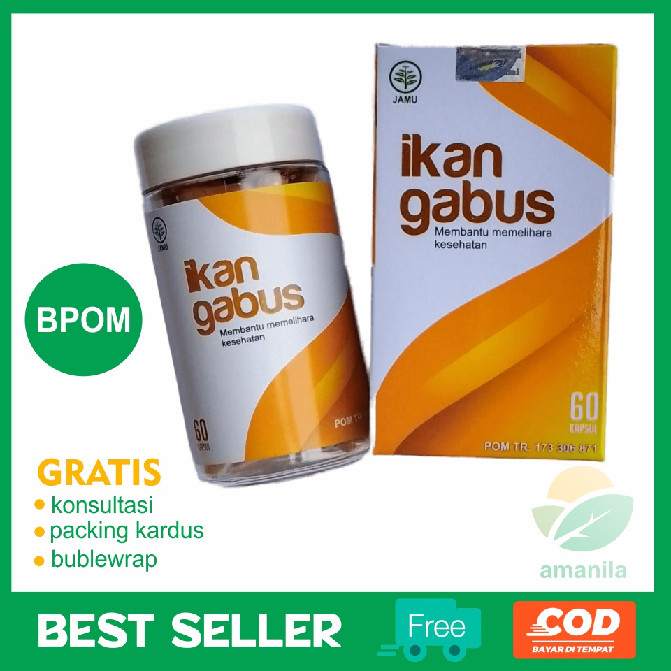 KAPSUL IKAN GABUS - IKAN KUTUK - OBAT LUKA - IKAN GABUS AL AFIAT