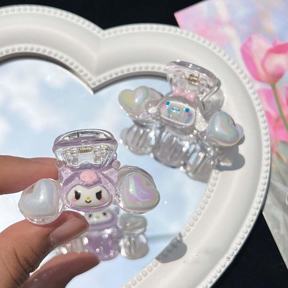 Jepit Rambut Wanita Agustina Elegan Manis Kuromi Aksesoris Rambut Melody Ponytail Holder Cinnamoroll Glitter Heart Hairpin