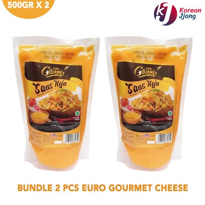 

[[COD]] (BUNDLE 2PCS) EURO GOURMET CHEESE SAUCE 500GR - TOPPING SAUS KEJU TERPERCAYA Kode 125