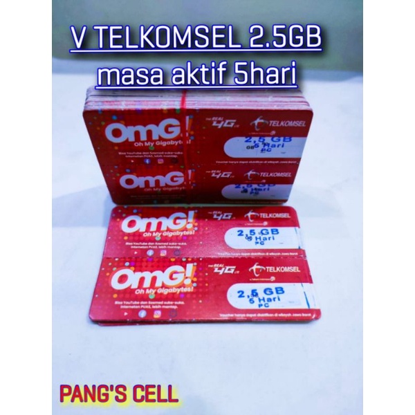 Promo voucer kuota  Simpati telkomsel 2.5GB 5hari#murah#hargaterjangkau#
