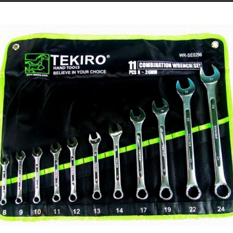 Tekiro Kunci Ring Pas Set 11 pcs 8-24 mm / Kunci Ring Pas 8-24mm
