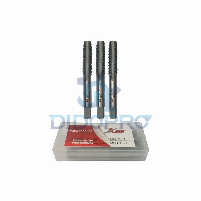 K55 Hand Tap M5 x 0.8 isi 3pcs / Mata Tap M5 x 0.8 set 3pcs