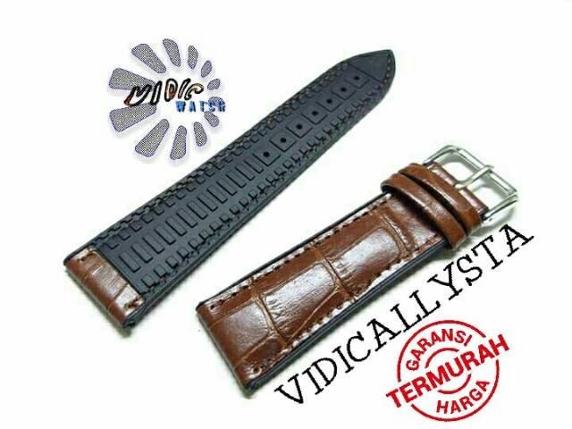 STRAP TALI JAM KULIT RUBBER KOMBINASI 18 20 22 MM