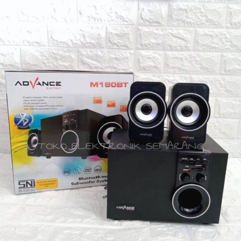 ADVANCE M 180 BT M180BT AKTIF ACTIVE SPEAKER 2.1 USB BLUETOOTH RADIO FM CLEON