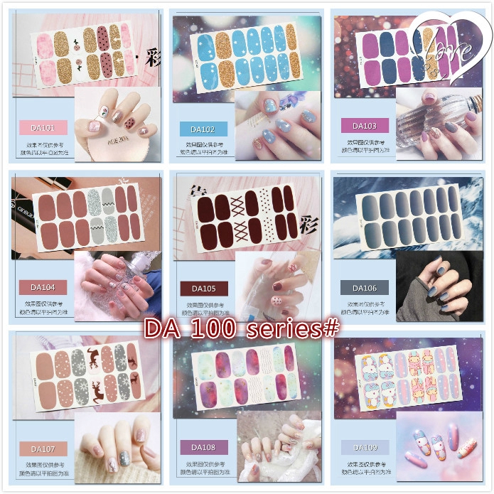 DA101-149 14Pcs / Set Stiker Kuku untuk Nail Art Nail sticker,Stiker Tahan air Kuku palsu,kuku