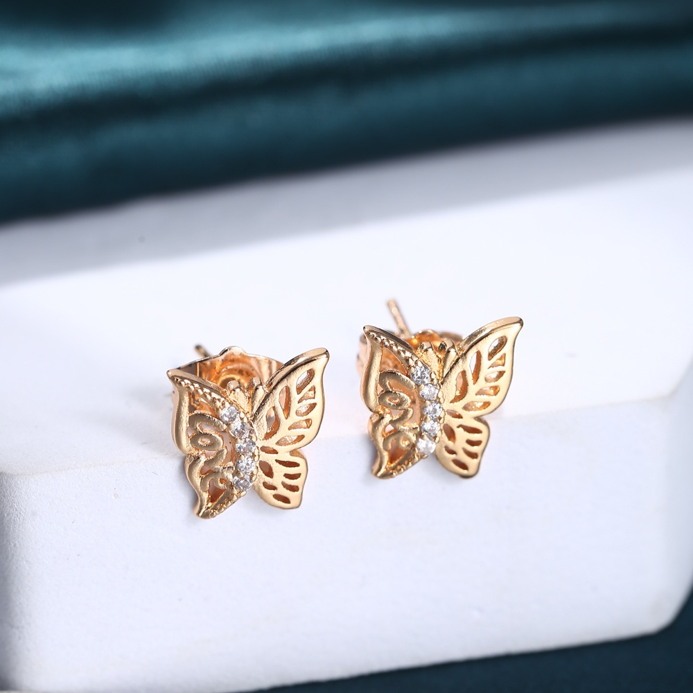 ✨COD Anting Kupu Anting Kupu Titanium Anting Kupu Kupu Anting Butterfly Anting Gantung Hijab D244