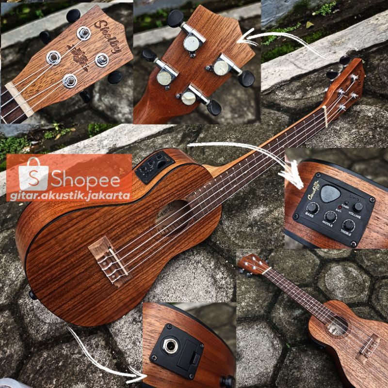 Ukulele concert tuner layar