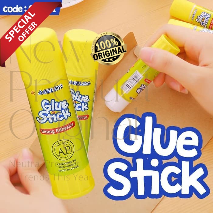 

LEM PEREKAT GLUE STICK 15 GR LEM GLUE STRONG ADHESIVE