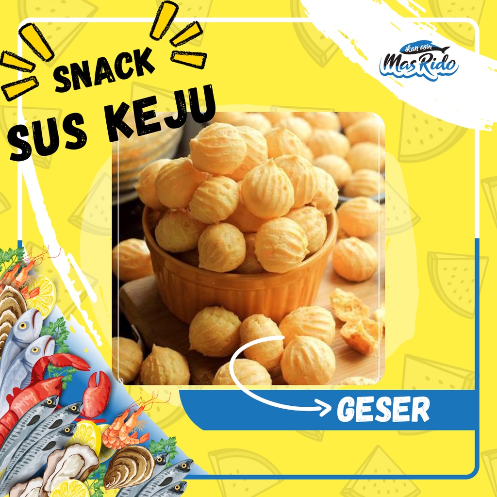 

Soes Keju Sus Kering Isi Keju Lumer Cemilan Soes Keju Snack Ringan