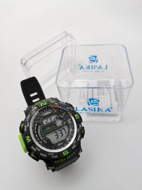 Jam tangan digital Pria Sporty water Resist Lasika 616