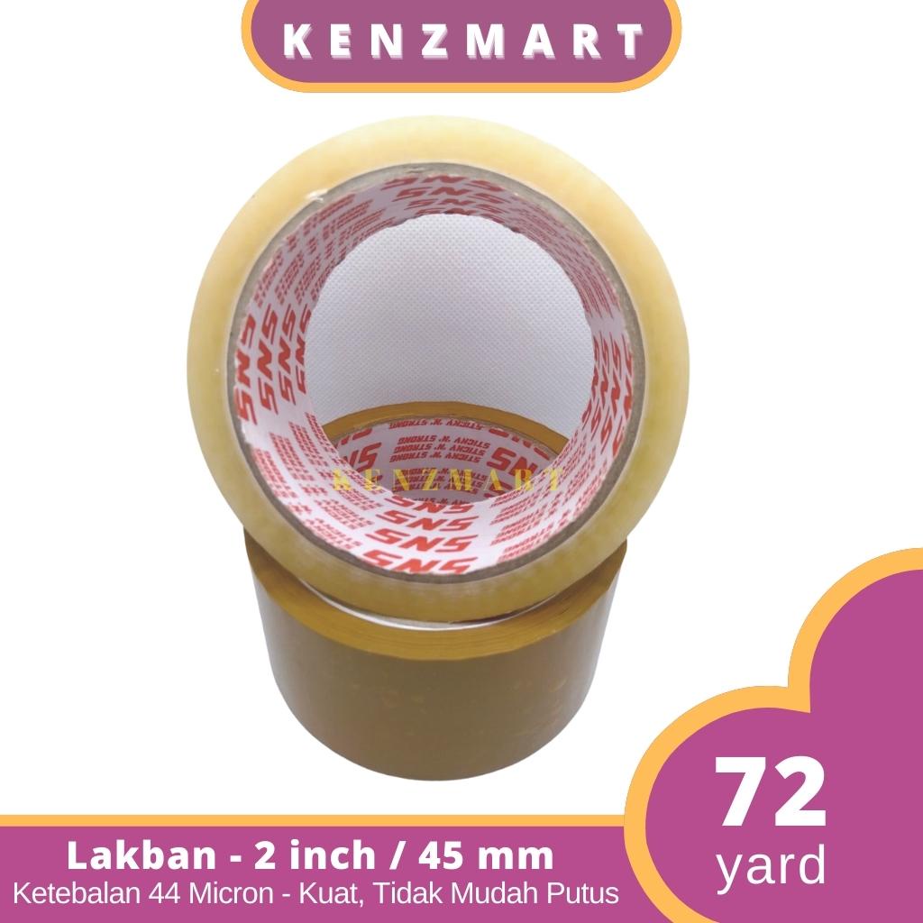 LAKBAN OPP TAPE LAKBAN BENING COKLAT 2 INCH 45MM 72 YARD 90 YARD 100 YARD