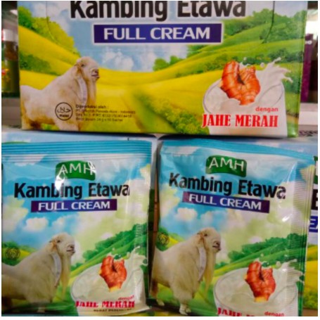 

1 Sachet Susu Kambing Etawa AMH Amanah Plus JAhe Merah Asli
