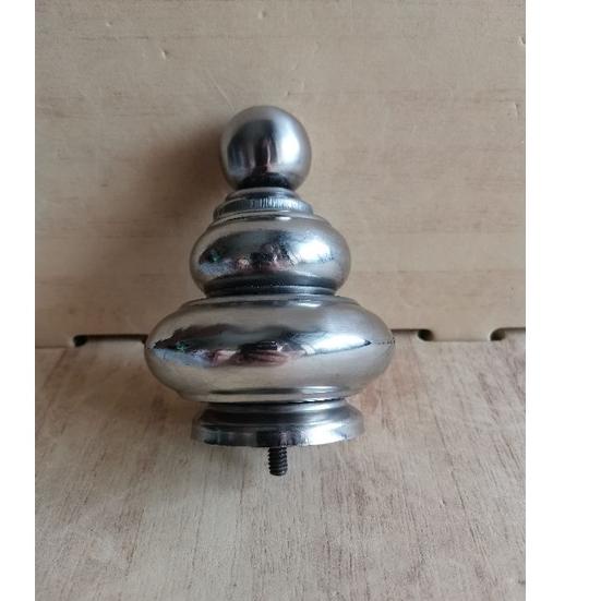 Update Populer ORNAMEN AKSESORIES PAGAR STAINLESS Tutup Mahkota Bola 3" x 2"