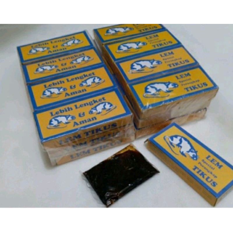 lem tikus kemasan dus dan botol isi 12 pcs super ampuh lengket