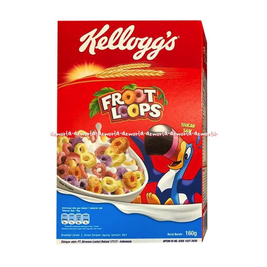 

Ms490 Kellogg'S Froot Loops Makanan Sereal Rasa Buah Cereal Kellogs 160Gr S5A9