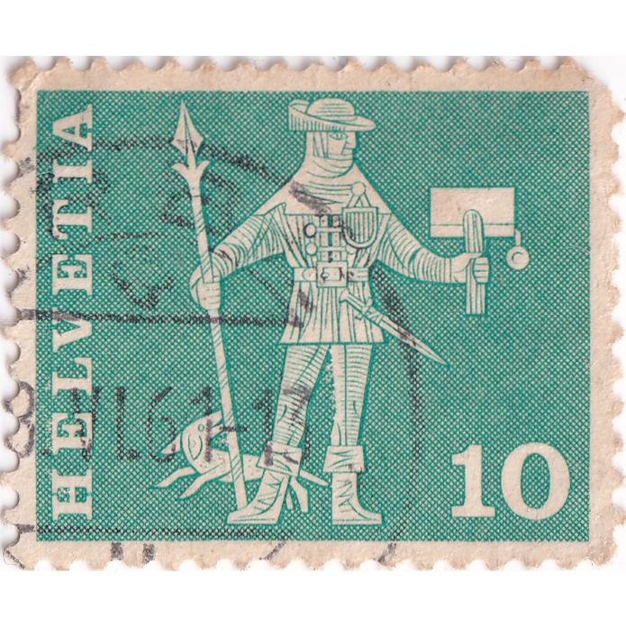

Prangko Switzerland 1960 - Definitive Issues - 10(C)