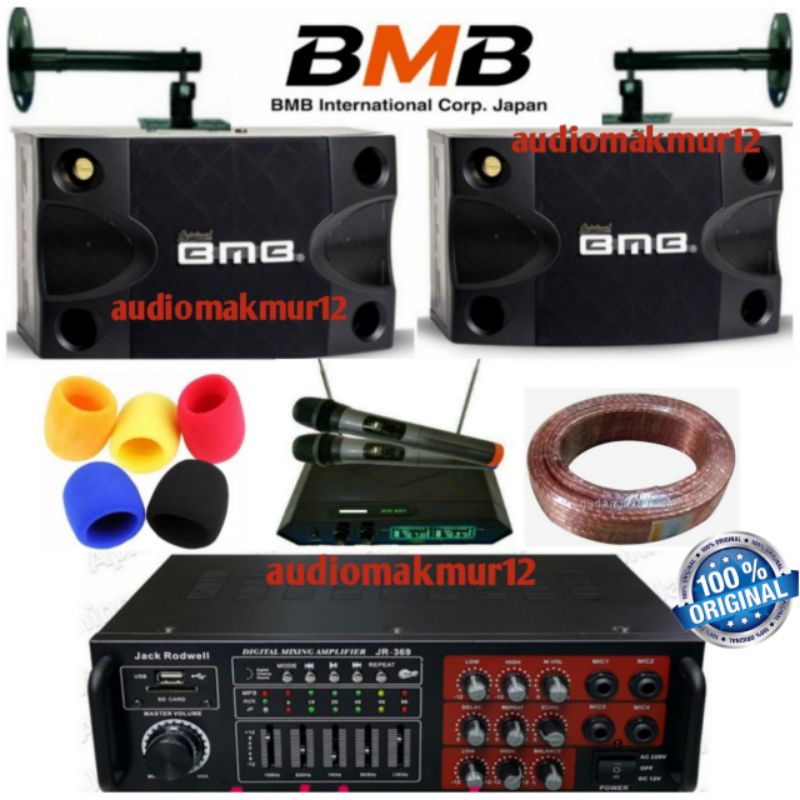 paket karaoke sound system Speaker BMB + amplifier Jack rowell bluetooth