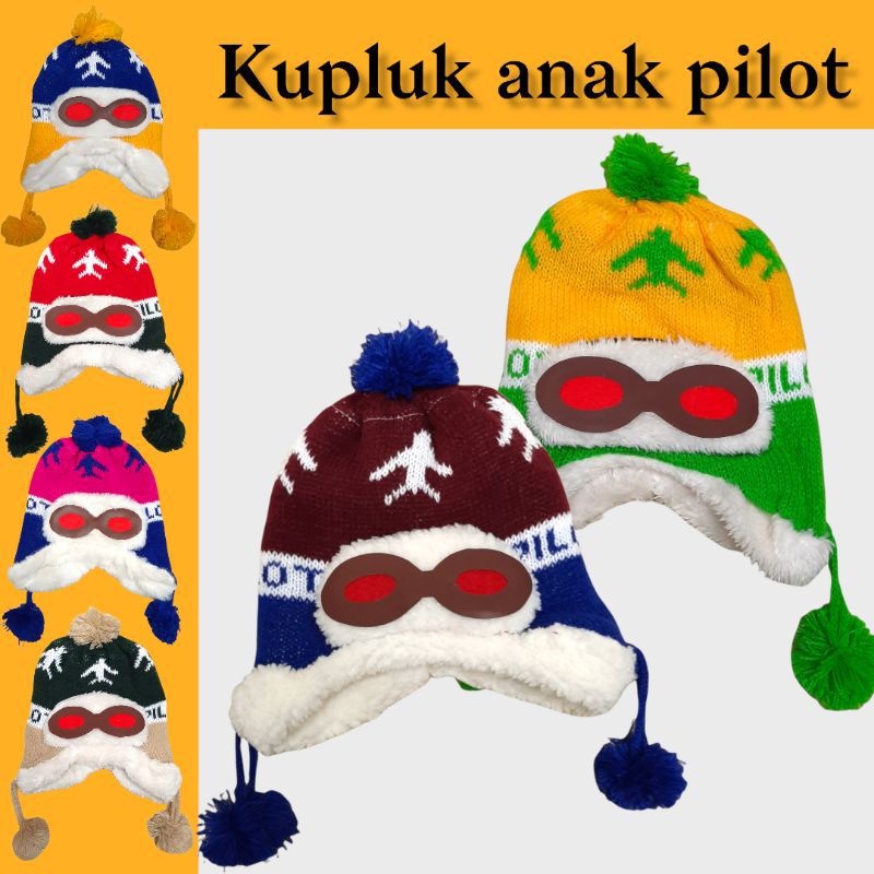 Kupluk pilot anak tebal murah