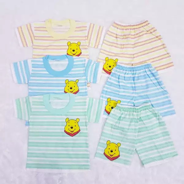 Baju Bayi / Piyama anak laki / Setelan Oblong Anak 0-18 Bulan / Setelan Anak Katun / Baby Alicia