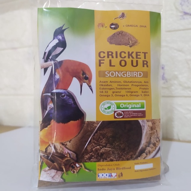 Serbuk Jangkrik Songbird Cricket Flour serbuk jangkrik untuk campuran pakan dan ef burung murai batu
