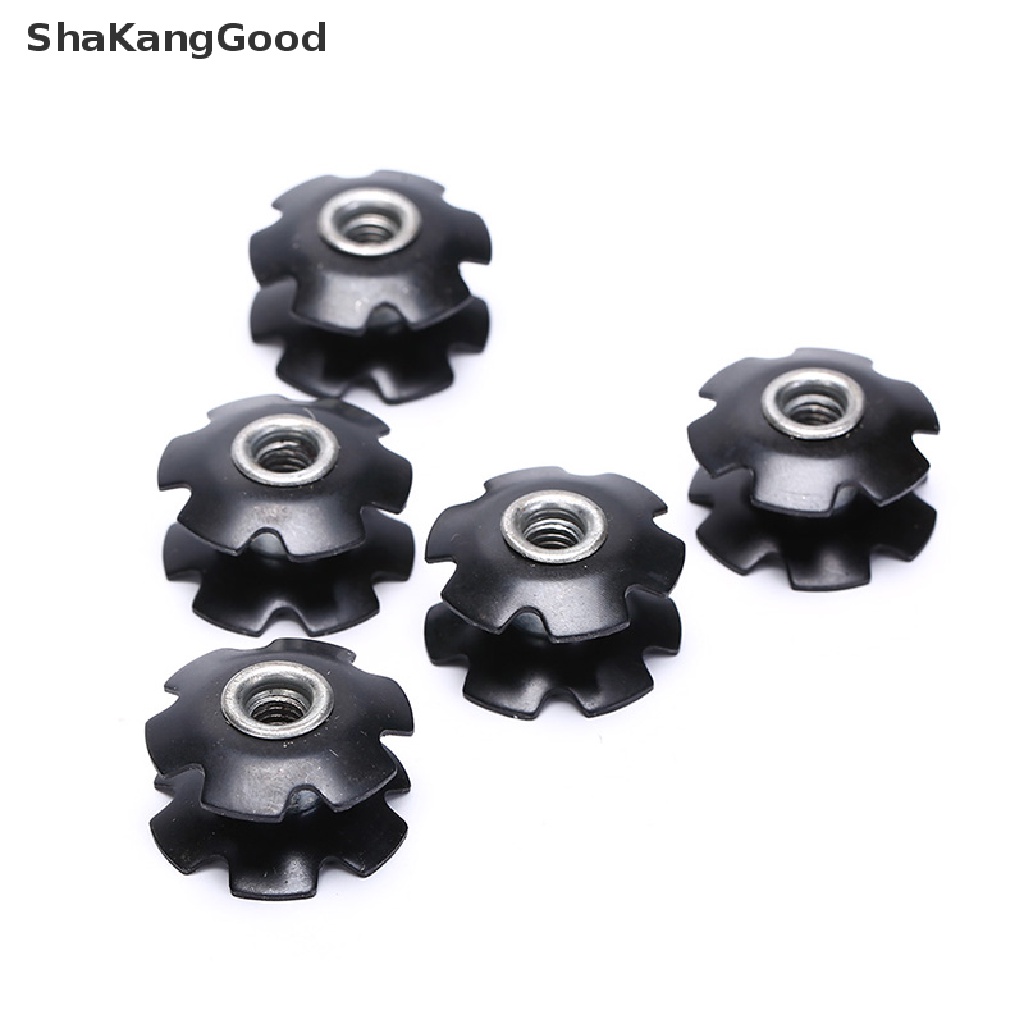 Skid 1pc Headset Sepeda Steer Tube Aluminum Star Nut 1 / 8 &quot;28.6Mm