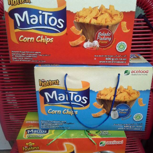 

Maitos......ada 3 rasa : balado padang, original, jeruk limau