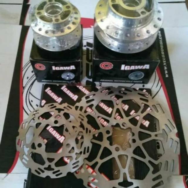 Tromol paketan plus piringan satria fu 150 karbu dan fi