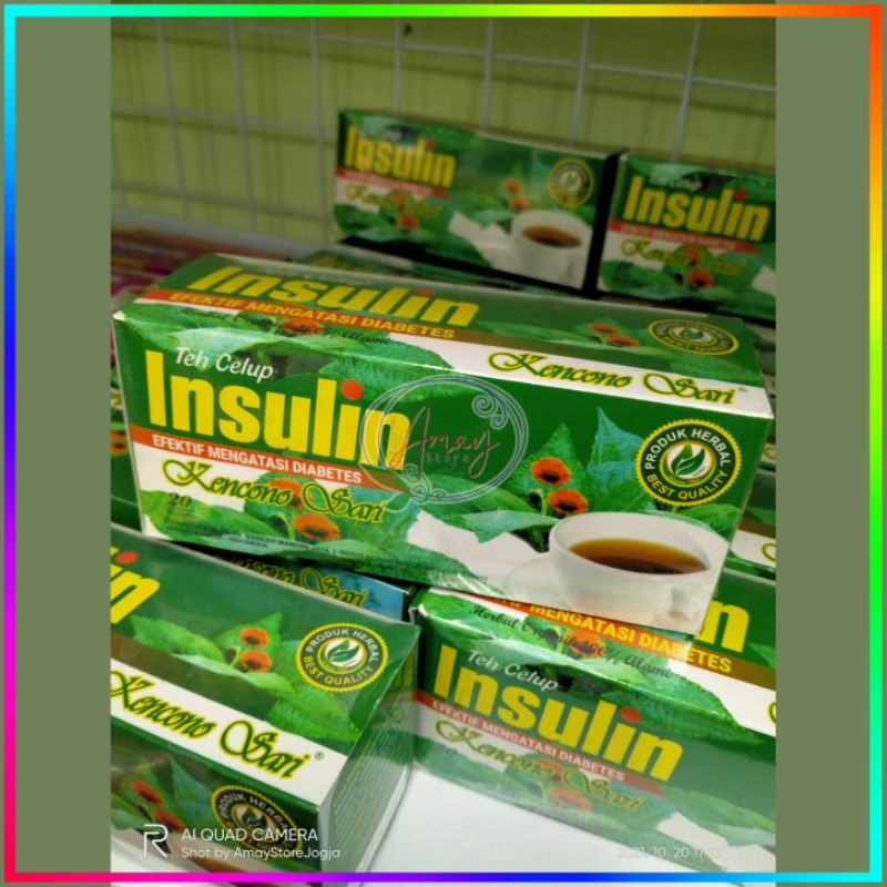 

Teh Celup Insulin Kencono Sari / Teh daun Insulin obat herbal diabet / diabetes / kencing manis