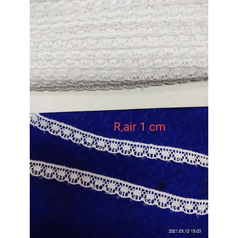 Renda air putih dan bewe renda kecil pinggir renda brukat renda rajut