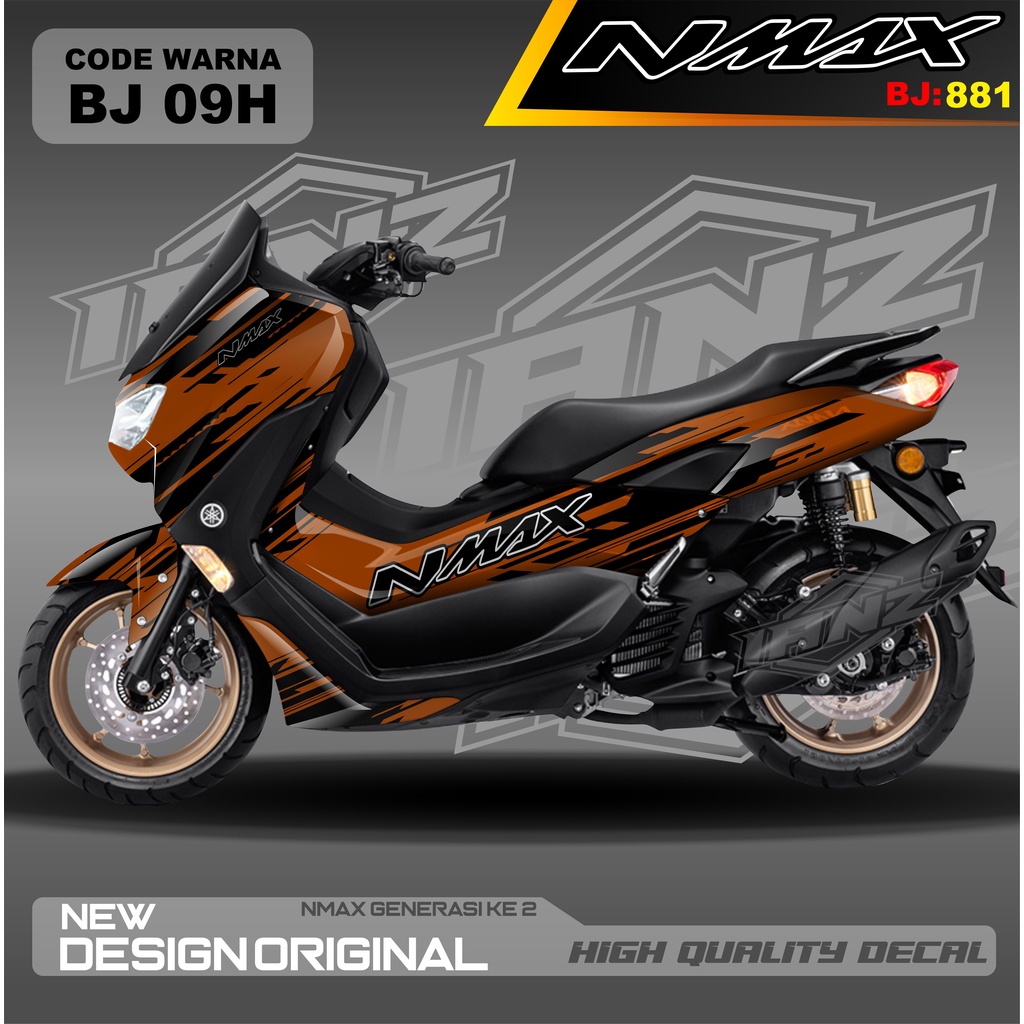 DECAL STICKER NMAX FULL BODI BLOK MOTOR / DECAL FULL BODY NMAX / DECAL STIKER FULL BODY NMAX / stiker decal nmax terbaru