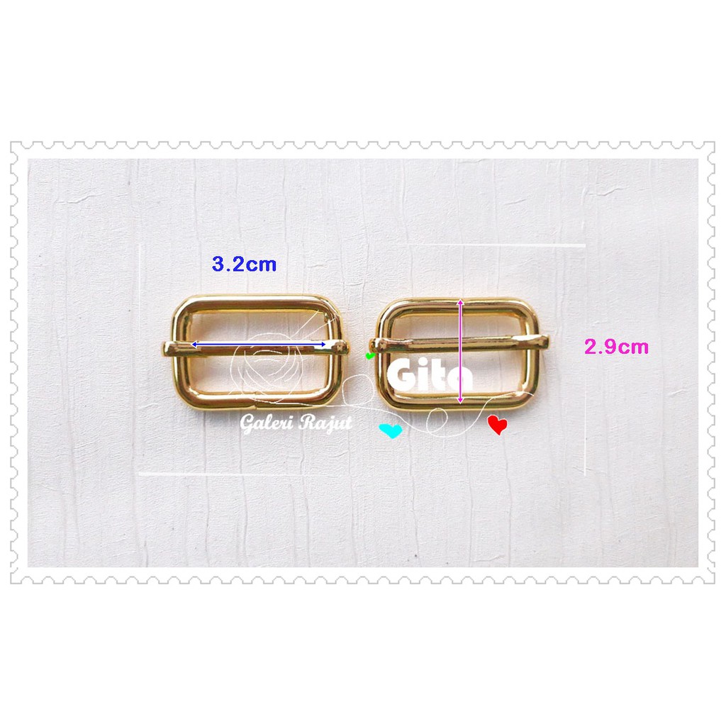 Ring Jalan 3.2x2.9cm Gold Tebal