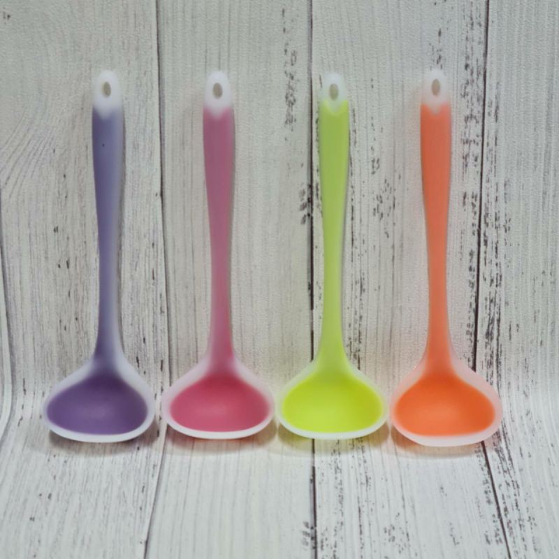 SMALL silicone cooking Ladle/ centong Kecil sendok sayur soup