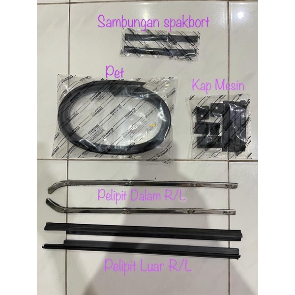 Paket Karet Toyota Hardtop FJ 40/2F (Ada Kaca Angin Depan )